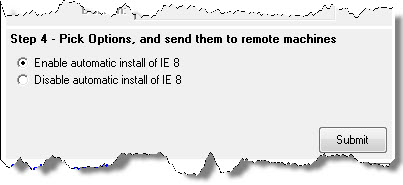 Network Administrator Disable IE 8